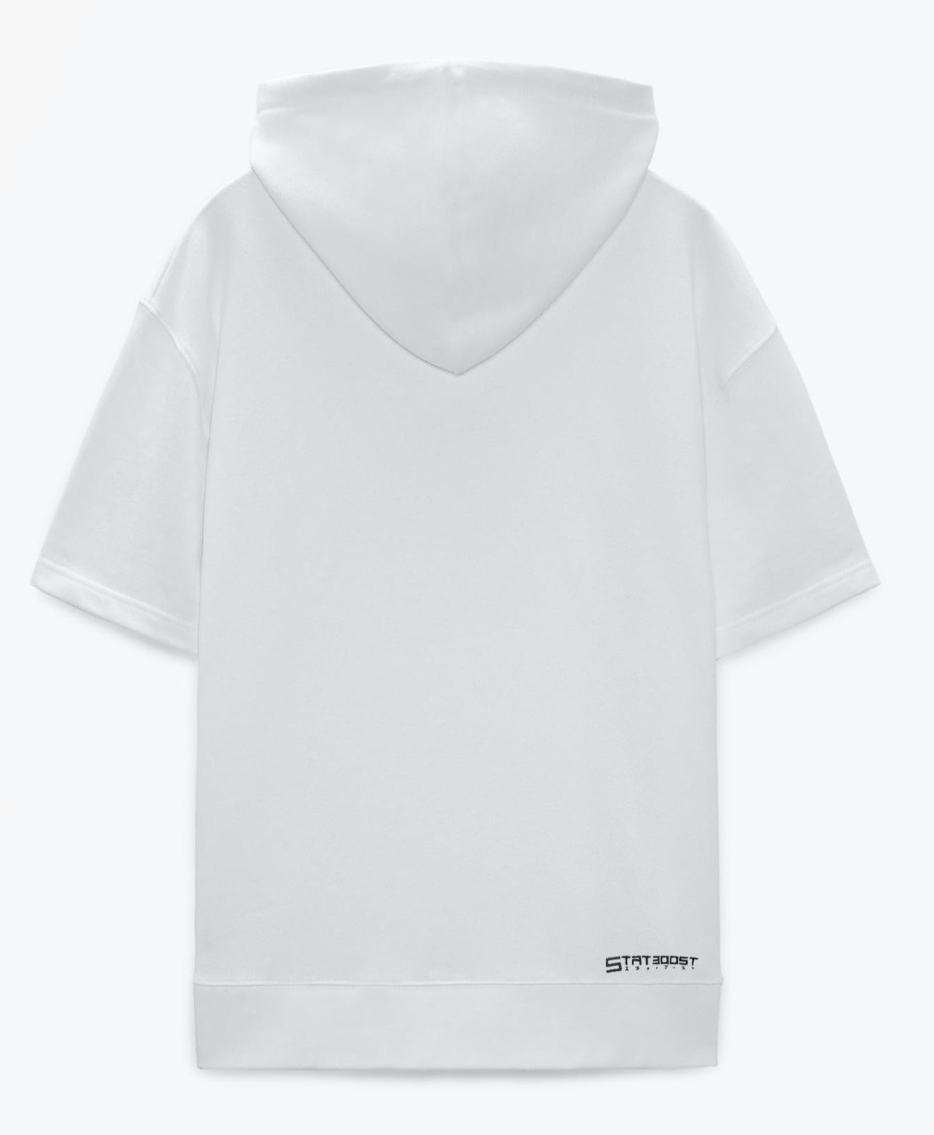 Essential White Short Sleeve Hoodie image 1