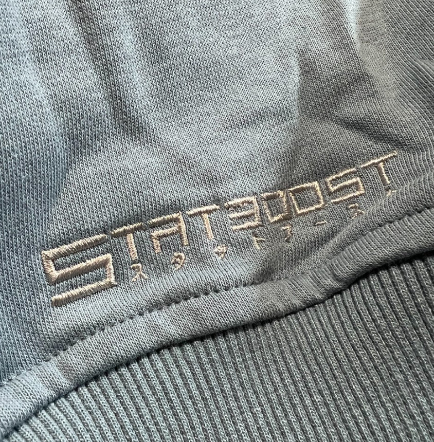 Essential Blue Short Sleeve Hoodie image 2