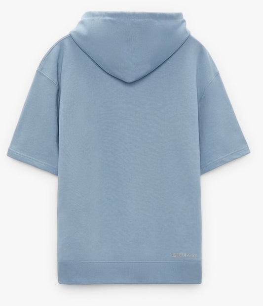 Essential Blue Short Sleeve Hoodie image 1