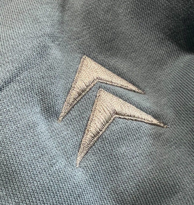 Essential Blue Short Sleeve Hoodie image 3